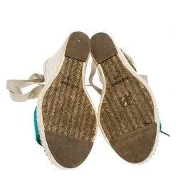 Marc Jacobs Multicolor Canvas And Mesh Wedge Espadrilles Ankle Wrap Sandals Size 39 For Women -Cheap Marc Jacobs Store luxury women marc jacobs new shoes p254791 007