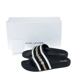 Marc Jacobs Monochrome Rubber Logo Web Flat Slides Size 36 For Women 15 Marc Jacobs Monochrome Rubber Logo Web Flat Slides Size 36 For Women -Cheap Marc Jacobs Store luxury women marc jacobs new shoes p297224 001