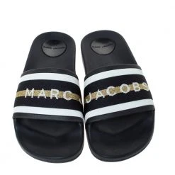 Marc Jacobs Monochrome Rubber Logo Web Flat Slides Size 36 For Women 10 Marc Jacobs Monochrome Rubber Logo Web Flat Slides Size 36 For Women -Cheap Marc Jacobs Store luxury women marc jacobs new shoes p297224 006