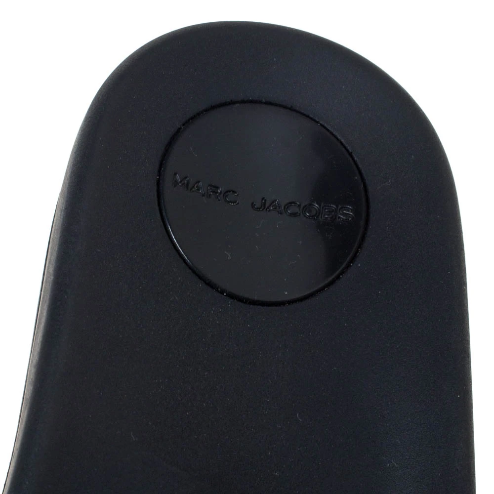 Marc Jacobs Monochrome Rubber Logo Web Flat Slides Size 36 For Women 7 Marc Jacobs Monochrome Rubber Logo Web Flat Slides Size 36 For Women - Image 7