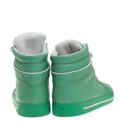 Marc Jacobs Green Leather High Top Sneakers Size 40 For Women -Cheap Marc Jacobs Store luxury women marc jacobs new shoes p318831 002