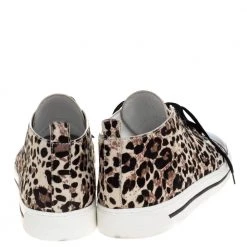 Marc Jacobs Beige/Black Leopard Print Pony Hair And Patent Leather High Top Sneakers Size 40 For Women -Cheap Marc Jacobs Store luxury women marc jacobs new shoes p324777 002