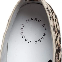 Marc Jacobs Beige/Black Leopard Print Pony Hair And Patent Leather High Top Sneakers Size 40 For Women -Cheap Marc Jacobs Store luxury women marc jacobs new shoes p324777 005