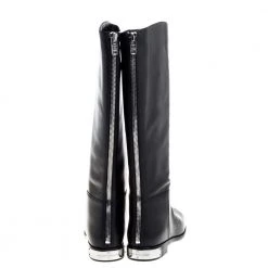 Marc By Marc Jacobs Black Leather Kip Knee Length Boots Size 39 For Women -Cheap Marc Jacobs Store luxury women marc jacobs new shoes p355075 004