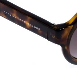 Marc By Marc Jacobs Brown Tortoise V08HA Round Sunglasses For Women -Cheap Marc Jacobs Store luxury women marc jacobs used accessories p255921 004