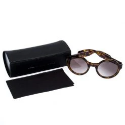 Marc By Marc Jacobs Brown Tortoise V08HA Round Sunglasses For Women -Cheap Marc Jacobs Store luxury women marc jacobs used accessories p255921 006