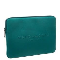 Marc Jacobs Green Embossed Neoprene Laptop Case For Women -Cheap Marc Jacobs Store luxury women marc jacobs used accessories p265509 008