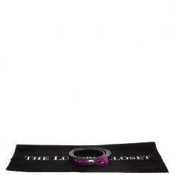 Marc Jacobs Black/Purple Suede And Patent Leather Bow Belt 90CM For Women -Cheap Marc Jacobs Store luxury women marc jacobs used accessories p290738 001