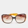 Marc Jacobs Turquoise Brown MJ121/S Oversized Gradient Sunglasses For Women