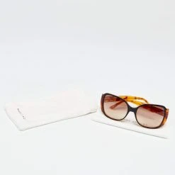 Marc Jacobs Turquoise Brown MJ121/S Oversized Gradient Sunglasses For Women -Cheap Marc Jacobs Store luxury women marc jacobs used accessories p649951 004