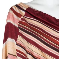 Marc Jacobs Multicolor Striped Silk Knit One Shoulder Belted Dress M For Women -Cheap Marc Jacobs Store luxury women marc jacobs used clothes p103631 004