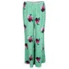 Marc Jacobs Green Floral Printed Crepe High Waist Wide Leg Pants M For Women