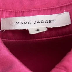 Marc Jacobs Pink Silk Collared Wrap Dress L For Women -Cheap Marc Jacobs Store luxury women marc jacobs used clothes p109863 0005