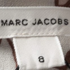 Marc Jacobs Floral Printed Long Sleeve V-Neck Tunic And Scarf Set M For Women -Cheap Marc Jacobs Store luxury women marc jacobs used clothes p121330 0005