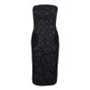 Marc Jacobs Black Polka Dot Lace Pocket Detail Strapless Dress L For Women