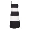 Marc Jacobs Monochrome Colorblock Cotton Mohair Blend Sleeveless Dress S For Women