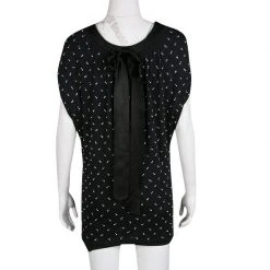 Marc Jacobs Black Embellished Knit Tie Detail Tunic XS For Women 8 Marc Jacobs Black Embellished Knit Tie Detail Tunic XS For Women -Cheap Marc Jacobs Store luxury women marc jacobs used clothes p135782 0003