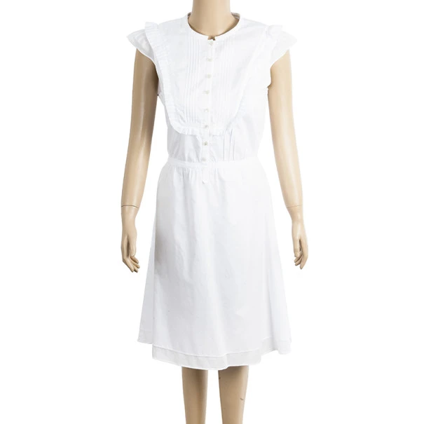 Marc Jacobs White Cotton Dress M For Women 2 Marc Jacobs White Cotton Dress M For Women - Image 2
