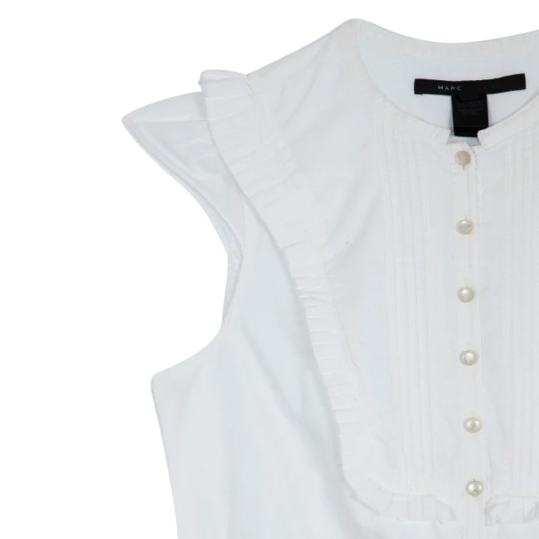 Marc Jacobs White Cotton Dress M For Women 5 Marc Jacobs White Cotton Dress M For Women - Image 5