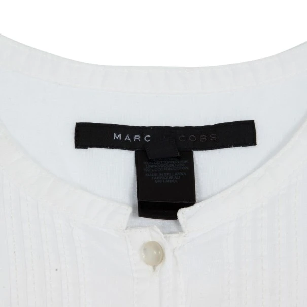 Marc Jacobs White Cotton Dress M For Women 9 Marc Jacobs White Cotton Dress M For Women - Image 9