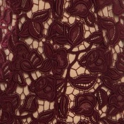 Marc Jacobs Burgundy Rose Guipure Lace Cap Sleeve Midi Dress S For Women -Cheap Marc Jacobs Store luxury women marc jacobs used clothes p186078 004