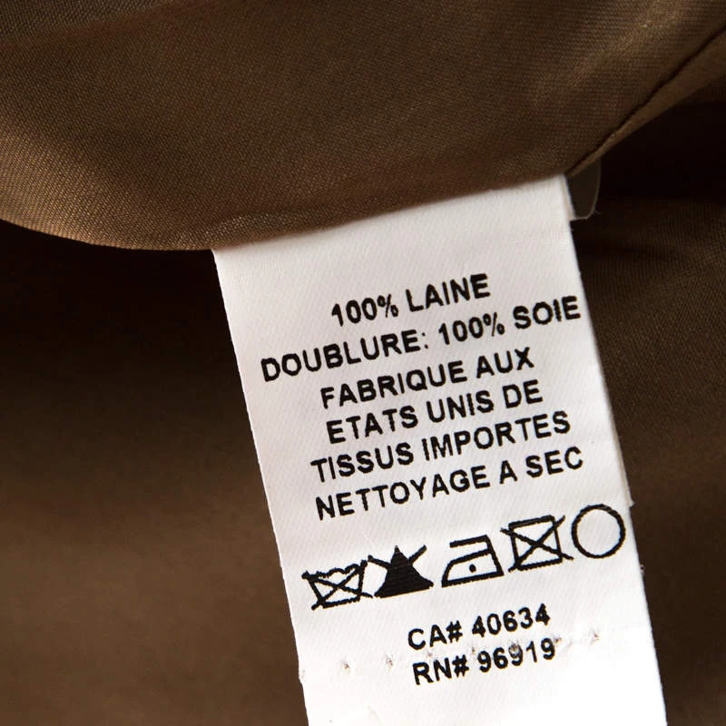 Marc Jacobs Brown Wool Crepe Wave Insert Fitted Pants S For Women 6 Marc Jacobs Brown Wool Crepe Wave Insert Fitted Pants S For Women - Image 6