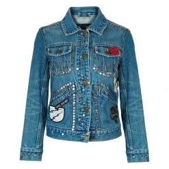 Marc Jacobs Studded Denim Jacket M For Women