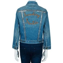 Marc Jacobs Studded Denim Jacket M For Women -Cheap Marc Jacobs Store luxury women marc jacobs used clothes p48272 003