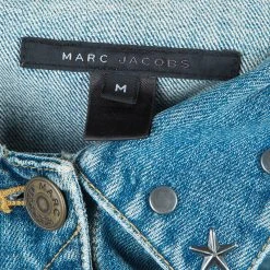 Marc Jacobs Studded Denim Jacket M For Women -Cheap Marc Jacobs Store luxury women marc jacobs used clothes p48272 008