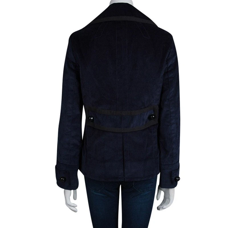 Marc Jacobs Navy Blue Corduroy Jacket L For Women 3 Marc Jacobs Navy Blue Corduroy Jacket L For Women - Image 3
