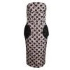 Marc Jacobs Pink Polka Dot Lace Pocket Detail Strapless Dress S For Women