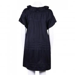 Marc Jacobs Black Ruffle Neck Dress M For Women -Cheap Marc Jacobs Store luxury women marc jacobs used clothes p92048 003
