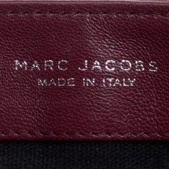 Marc Jacobs Burgundy Quilted Leather Baroque Shoulder Bag For Women -Cheap Marc Jacobs Store luxury women marc jacobs used handbags p102185 008