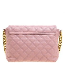 Marc Jacobs Pink Quilted Leather Shoulder Bag For Women -Cheap Marc Jacobs Store luxury women marc jacobs used handbags p102193 004