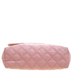 Marc Jacobs Pink Quilted Leather Shoulder Bag For Women -Cheap Marc Jacobs Store luxury women marc jacobs used handbags p102193 006