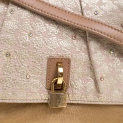 Marc Jacobs Light Brown Calfhair Crystal Embellished Shoulder Bag For Women -Cheap Marc Jacobs Store luxury women marc jacobs used handbags p107407 0005