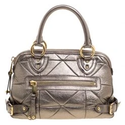 Marc Jacobs Gold Quilted Leather Satchel For Women