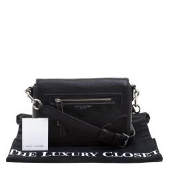 Marc Jacobs Black Leather Small Haze Shoulder Bag For Women -Cheap Marc Jacobs Store luxury women marc jacobs used handbags p112119 0009