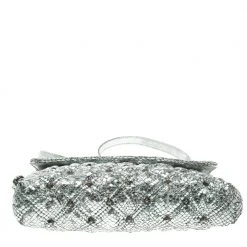 Marc Jacobs Silver Quilted Python Embossed Leather Crossbody Bag For Women -Cheap Marc Jacobs Store luxury women marc jacobs used handbags p123992 0006