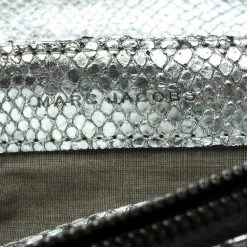 Marc Jacobs Silver Quilted Python Embossed Leather Crossbody Bag For Women -Cheap Marc Jacobs Store luxury women marc jacobs used handbags p123992 0008