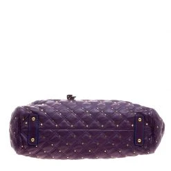 Marc Jacobs Purple Quilted Leather Studded Stam Shoulder Bag For Women -Cheap Marc Jacobs Store luxury women marc jacobs used handbags p125407 0006