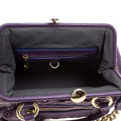 Marc Jacobs Purple Quilted Leather Studded Stam Shoulder Bag For Women -Cheap Marc Jacobs Store luxury women marc jacobs used handbags p125407 0007