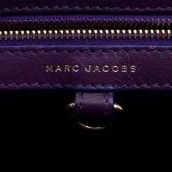 Marc Jacobs Purple Quilted Leather Studded Stam Shoulder Bag For Women -Cheap Marc Jacobs Store luxury women marc jacobs used handbags p125407 0008