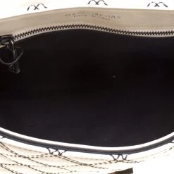 Marc Jacobs Off White Quilted Leather Baroque Single Shoulder Bag For Women -Cheap Marc Jacobs Store luxury women marc jacobs used handbags p127265 007