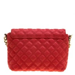 Marc Jacobs Red Quilted Leather Shoulder Bag For Women -Cheap Marc Jacobs Store luxury women marc jacobs used handbags p132596 004