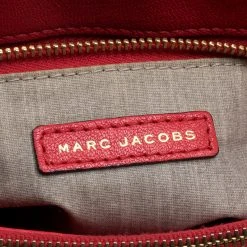 Marc Jacobs Red Quilted Leather Shoulder Bag For Women -Cheap Marc Jacobs Store luxury women marc jacobs used handbags p132596 008