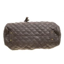 Marc Jacobs Dark Beige Quilted Leather Stam Shoulder Bag For Women -Cheap Marc Jacobs Store luxury women marc jacobs used handbags p132815 0006