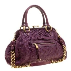Marc Jacobs Purple Quilted Snake Embossed Leather Snake Skin Trim Stam Shoulder Bag For Women 13 Marc Jacobs Purple Quilted Snake Embossed Leather Snake Skin Trim Stam Shoulder Bag For Women -Cheap Marc Jacobs Store luxury women marc jacobs used handbags p138567 0003
