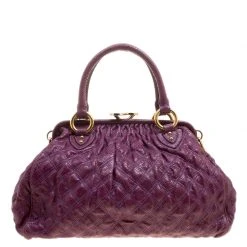 Marc Jacobs Purple Quilted Snake Embossed Leather Snake Skin Trim Stam Shoulder Bag For Women 14 Marc Jacobs Purple Quilted Snake Embossed Leather Snake Skin Trim Stam Shoulder Bag For Women -Cheap Marc Jacobs Store luxury women marc jacobs used handbags p138567 0004