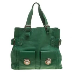 Marc Jacobs Green Leather Stella Tote For Women